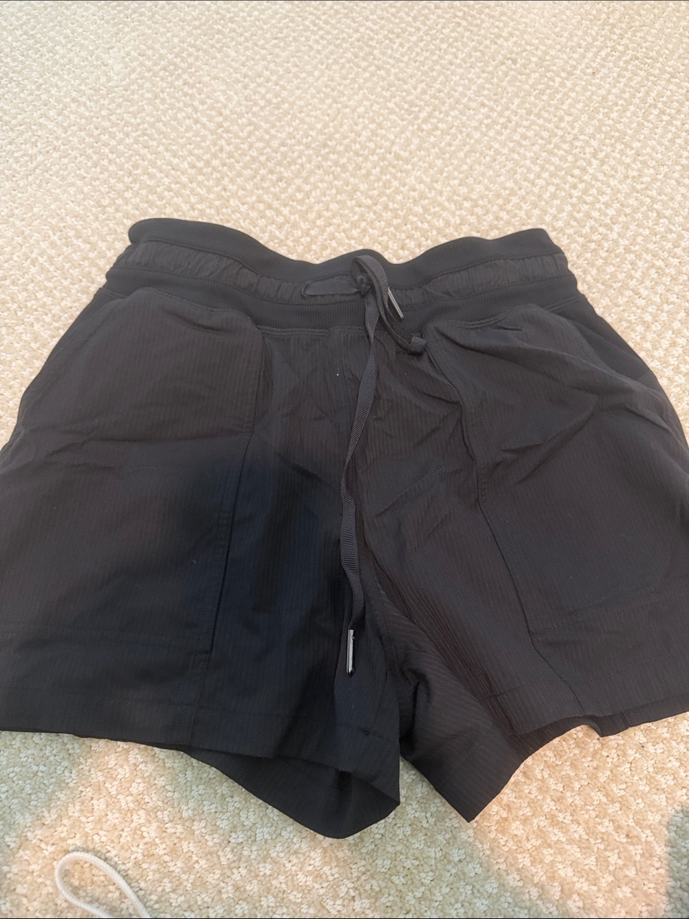 lululemon athletica Black Women's Athletic Drawstring Shorts